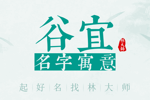 谷宜名字寓意