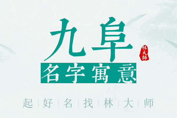 九阜名字寓意