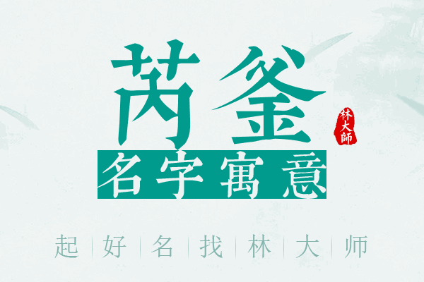 芮釜名字寓意