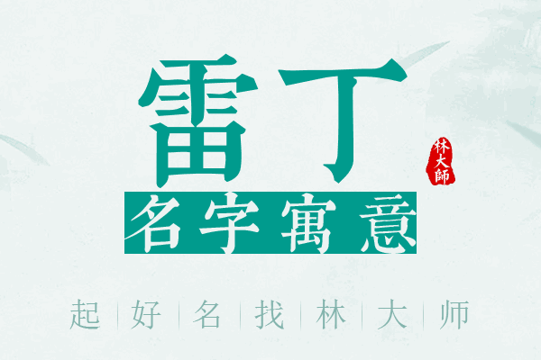 雷丁名字寓意