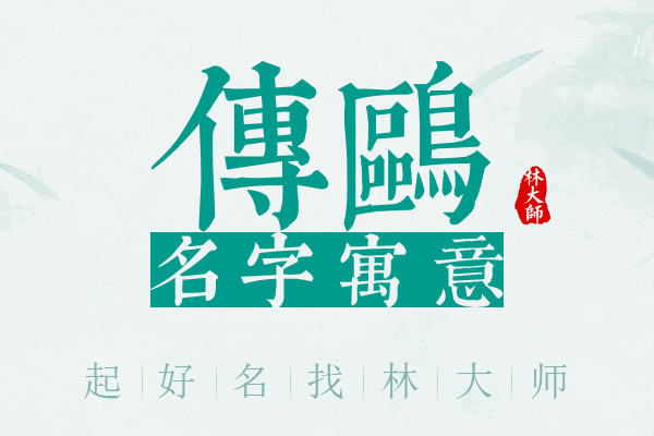 传鸥名字寓意