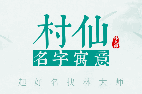 村仙名字寓意