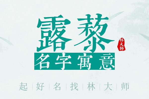 露藜名字寓意