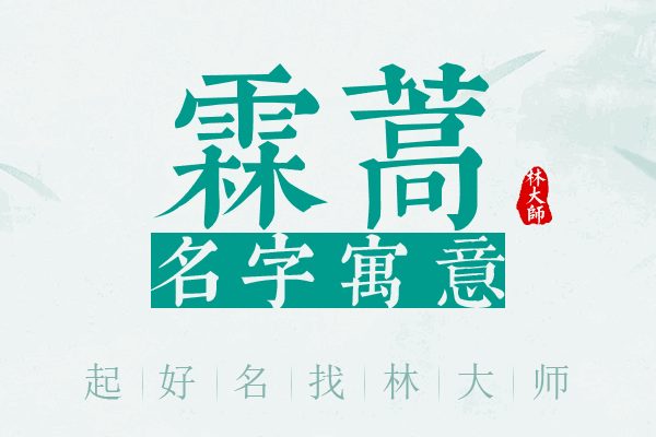 霖蒿名字寓意