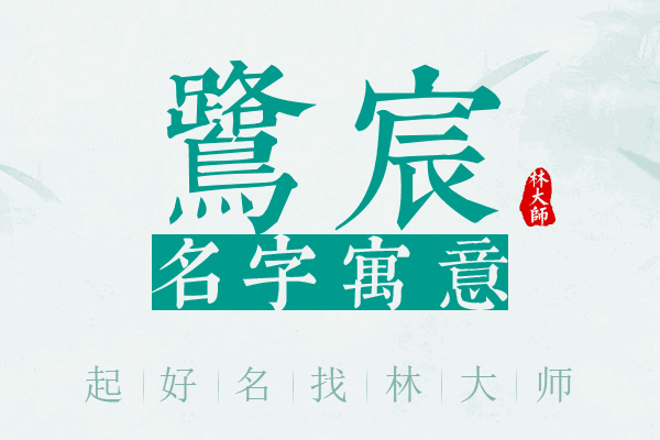 鹭宸名字寓意