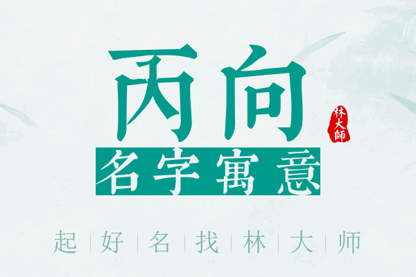 丙向名字寓意