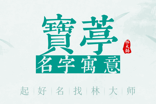 宝葶名字寓意