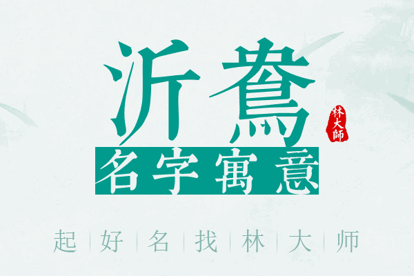 沂鸯名字寓意