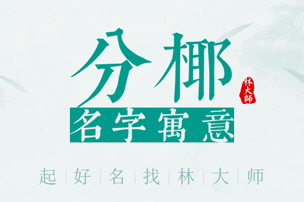 分椰名字寓意