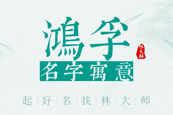 鸿孚名字寓意