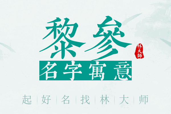 黎参名字寓意