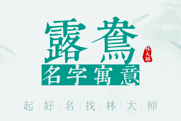 露鸯名字寓意