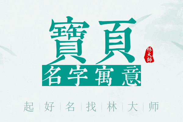 宝页名字寓意