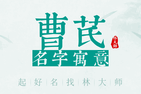 曹芪名字寓意