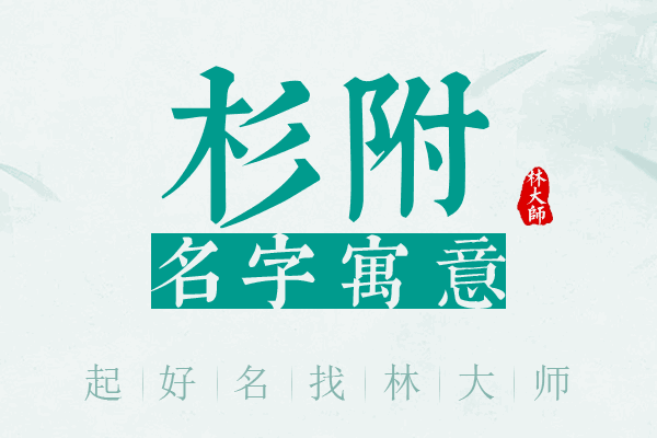 杉附名字寓意