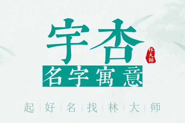 宇杏名字寓意