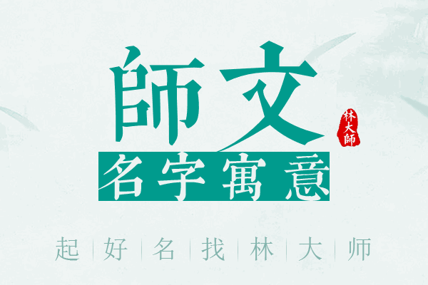 师文名字寓意