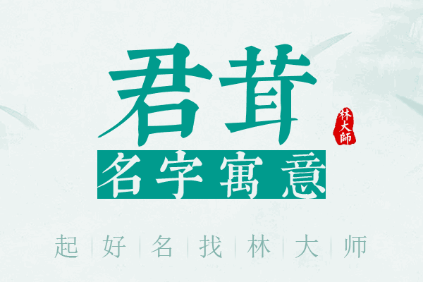 君茸名字寓意