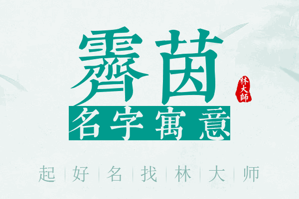 霁茵名字寓意