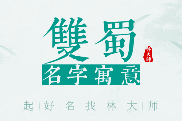 双蜀名字寓意