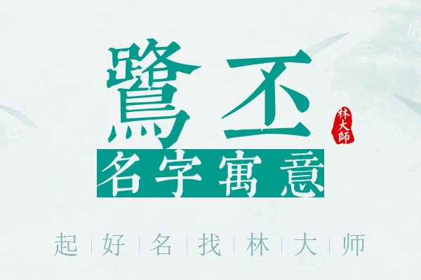 鹭丕名字寓意